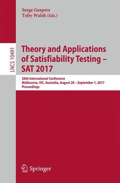 Couverture de l’ouvrage Theory and Applications of Satisfiability Testing - SAT 2017