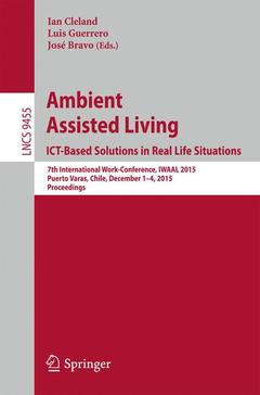 Couverture de l’ouvrage Ambient Assisted Living. ICT-based Solutions in Real Life Situations