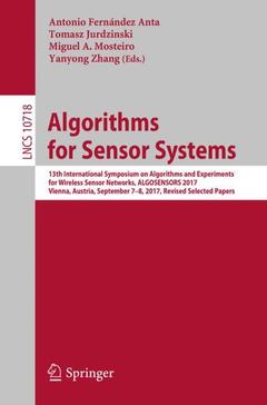 Couverture de l’ouvrage Algorithms for Sensor Systems
