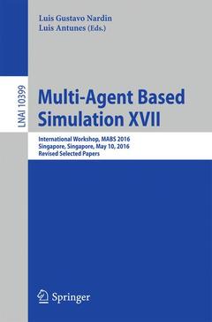 Couverture de l’ouvrage Multi-Agent Based Simulation XVII