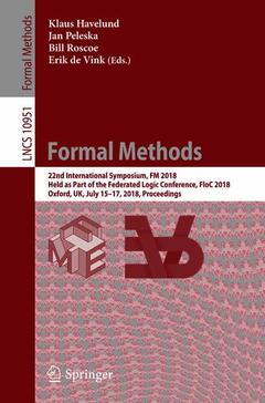 Couverture de l’ouvrage Formal Methods