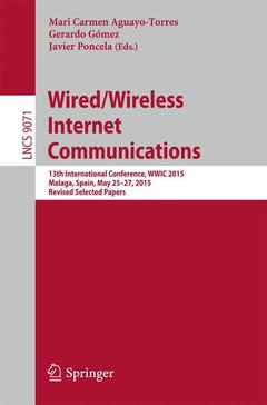 Couverture de l’ouvrage Wired/Wireless Internet Communications