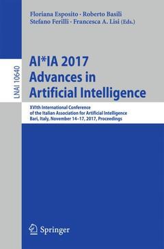 Couverture de l’ouvrage AI*IA 2017 Advances in Artificial Intelligence