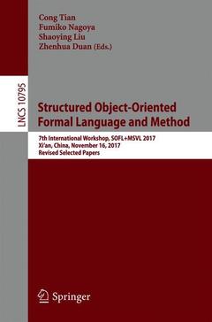 Couverture de l’ouvrage Structured Object-Oriented Formal Language and Method