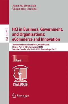 Cover of the book HCI in Business, Government, and Organizations: eCommerce and Innovation