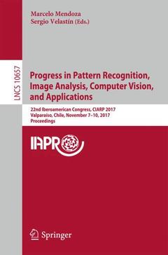 Cover of the book Progress in Pattern Recognition, Image Analysis, Computer Vision, and Applications
