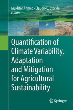 Couverture de l’ouvrage Quantification of Climate Variability, Adaptation and Mitigation for Agricultural Sustainability
