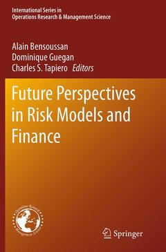 Couverture de l’ouvrage Future Perspectives in Risk Models and Finance