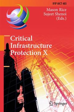 Couverture de l’ouvrage Critical Infrastructure Protection X