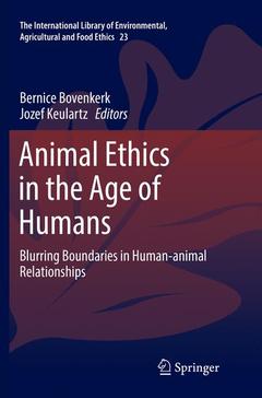 Couverture de l’ouvrage Animal Ethics in the Age of Humans