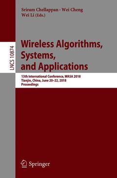 Couverture de l’ouvrage Wireless Algorithms, Systems, and Applications