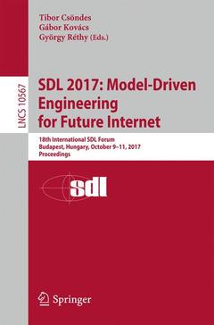Couverture de l’ouvrage SDL 2017: Model-Driven Engineering for Future Internet