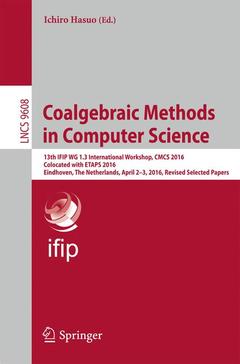 Couverture de l’ouvrage Coalgebraic Methods in Computer Science