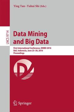 Cover of the book Data Mining and Big Data