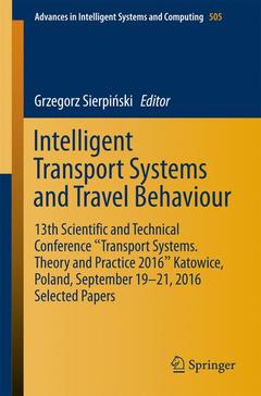 Couverture de l’ouvrage Intelligent Transport Systems and Travel Behaviour