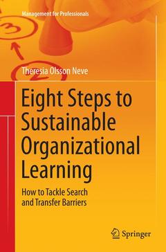 Couverture de l’ouvrage Eight Steps to Sustainable Organizational Learning