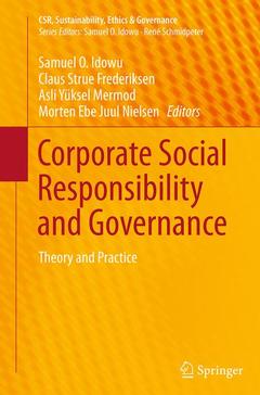 Couverture de l’ouvrage Corporate Social Responsibility and Governance