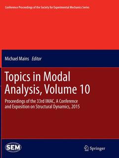 Couverture de l’ouvrage Topics in Modal Analysis, Volume 10