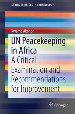 Couverture de l’ouvrage UN Peacekeeping in Africa