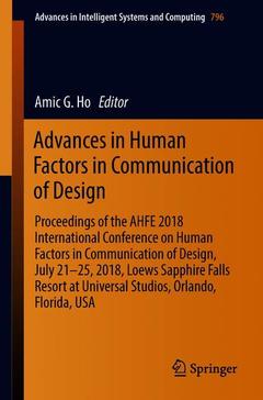 Couverture de l’ouvrage Advances in Human Factors in Communication of Design