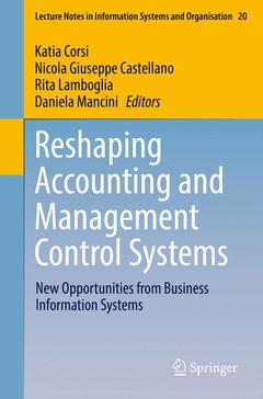 Couverture de l’ouvrage Reshaping Accounting and Management Control Systems