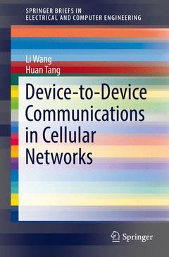 Couverture de l’ouvrage Device-to-Device Communications in Cellular Networks
