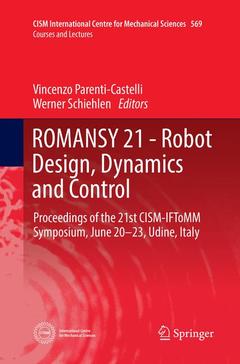 Cover of the book ROMANSY 21 - Robot Design, Dynamics and Control