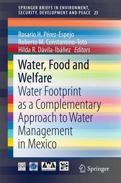 Cover of the book Water, Food and Welfare