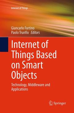 Couverture de l’ouvrage Internet of Things Based on Smart Objects
