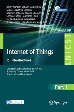 Cover of the book Internet of Things. IoT Infrastructures