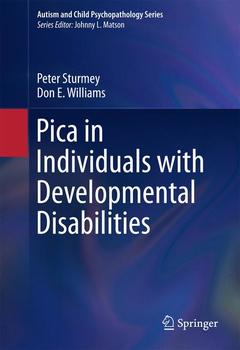 Cover of the book Pica in Individuals with Developmental Disabilities 