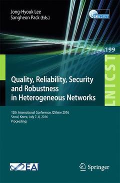 Couverture de l’ouvrage Quality, Reliability, Security and Robustness in Heterogeneous Networks