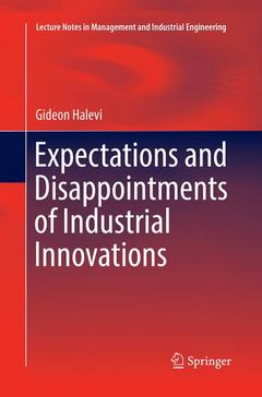 Cover of the book Expectations and Disappointments of Industrial Innovations