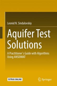 Cover of the book Aquifer Test Solutions