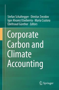 Cover of the book Corporate Carbon and Climate Accounting