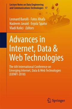 Couverture de l’ouvrage Advances in Internet, Data & Web Technologies