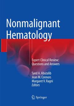 Couverture de l’ouvrage Nonmalignant Hematology