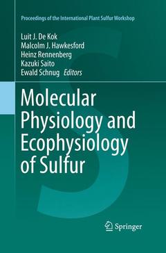 Couverture de l’ouvrage Molecular Physiology and Ecophysiology of Sulfur
