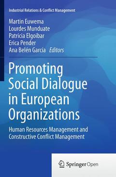 Couverture de l’ouvrage Promoting Social Dialogue in European Organizations