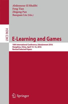 Cover of the book E-Learning and Games