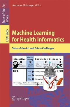 Couverture de l’ouvrage Machine Learning for Health Informatics