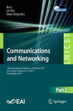 Couverture de l’ouvrage Communications and Networking