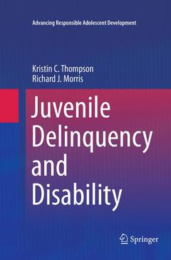 Couverture de l’ouvrage Juvenile Delinquency and Disability