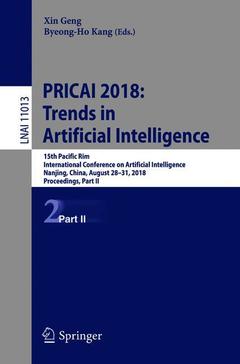 Couverture de l’ouvrage PRICAI 2018: Trends in Artificial Intelligence