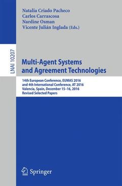 Couverture de l’ouvrage Multi-Agent Systems and Agreement Technologies
