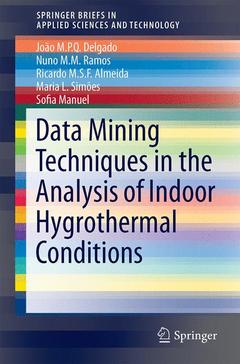 Cover of the book Application of Data Mining Techniques in the Analysis of Indoor Hygrothermal Conditions