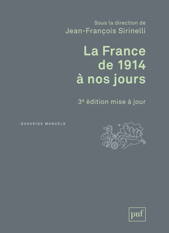 Couverture de l’ouvrage La France de 1914 à nos jours