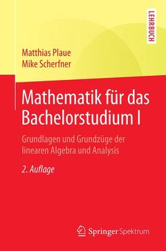 Couverture de l’ouvrage Mathematik für das Bachelorstudium I