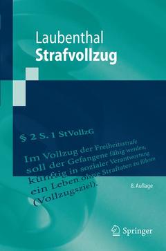Cover of the book Strafvollzug