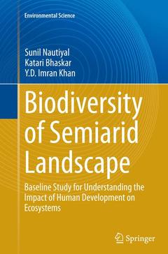 Couverture de l’ouvrage Biodiversity of Semiarid Landscape